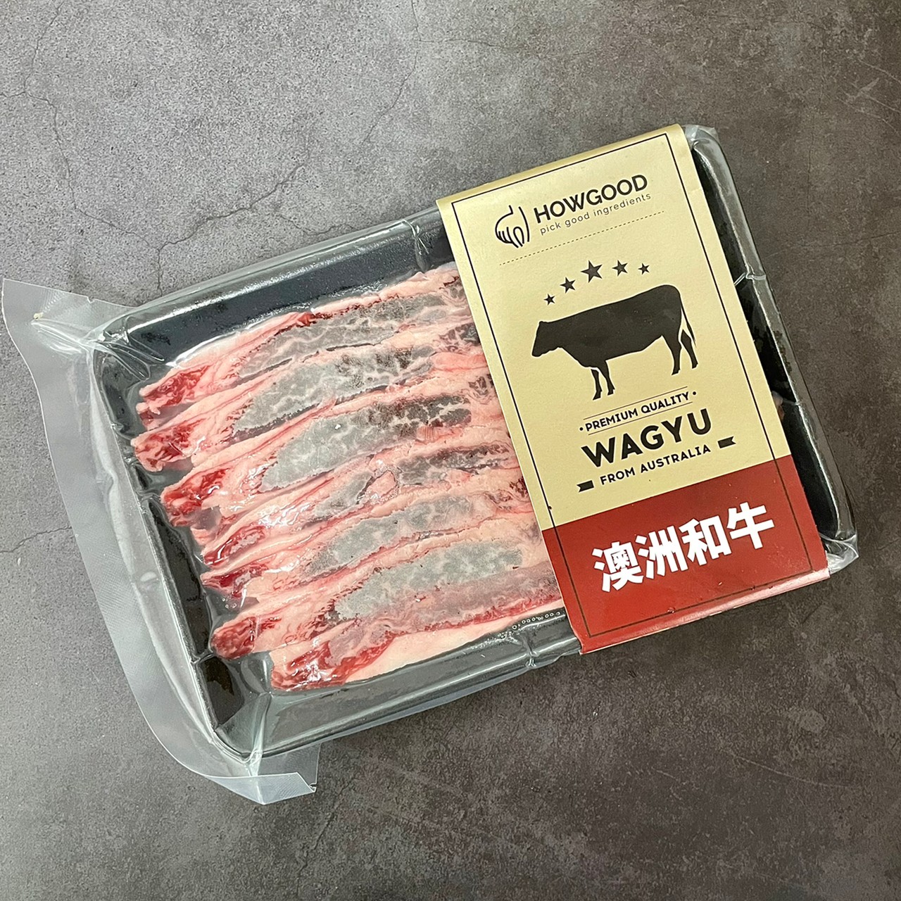 澳洲和牛雪花卡露比牛肉片MB8-9 150G/盒