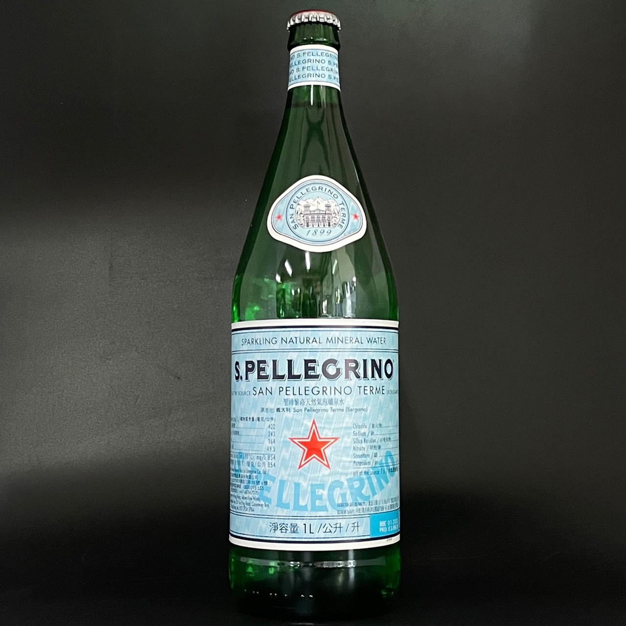 聖沛黎洛天然氣泡礦泉水1L