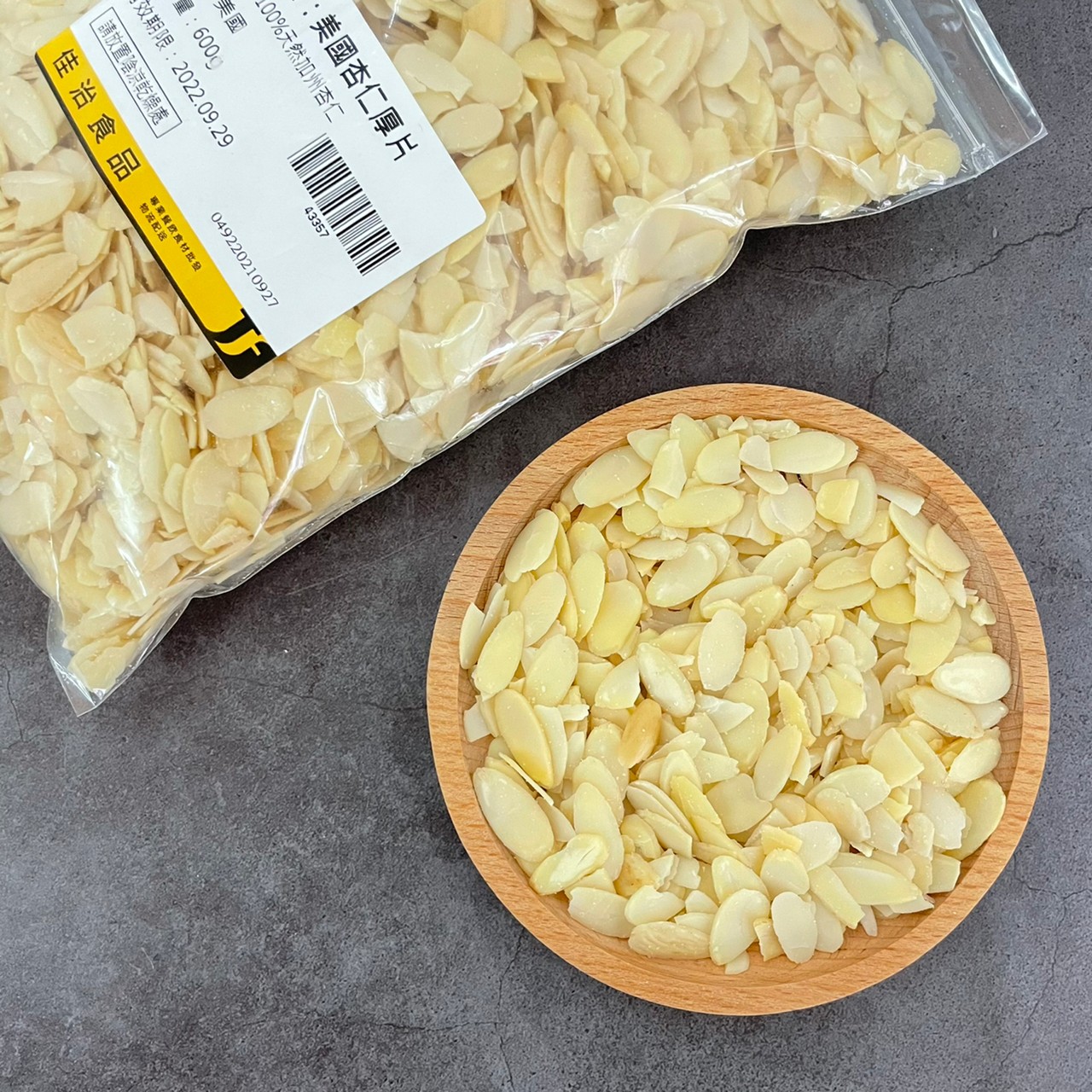 美國杏仁厚片300g